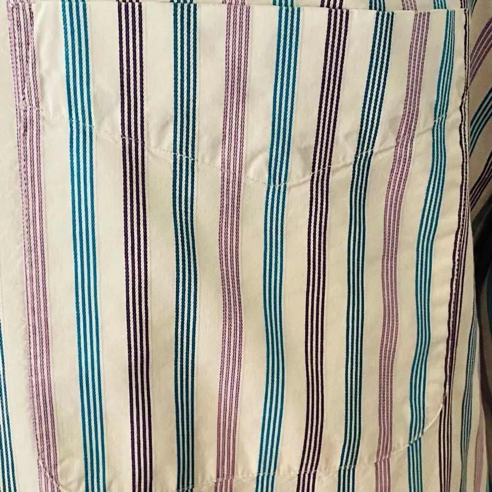 Alan Flusser Dress striped Shirt Button Down - Picture 7 of 14